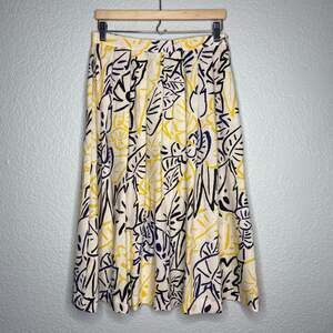 Vintage Cos Cob Pleated Banana Leaf Skirt